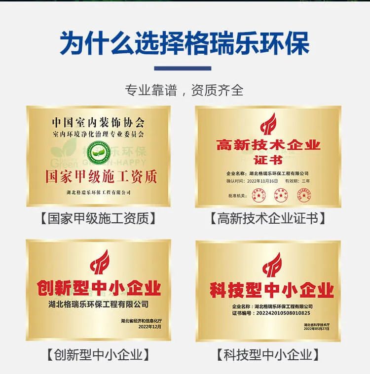 為什么選擇格瑞樂環(huán)保,專業(yè)靠譜，資質(zhì)齊全.國家甲級施工資質(zhì),高新技術(shù)企業(yè)證書,創(chuàng)新型中小企業(yè),科技型中小企業(yè)